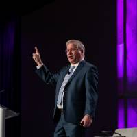 Paul Isely and Kuhelika De presenting at the 2023 Economic Forecast Event